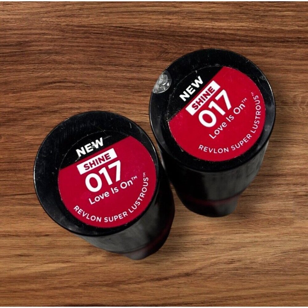 2 New Sealed Revlon Super Lustrous Lipstick, #017 Love Is On